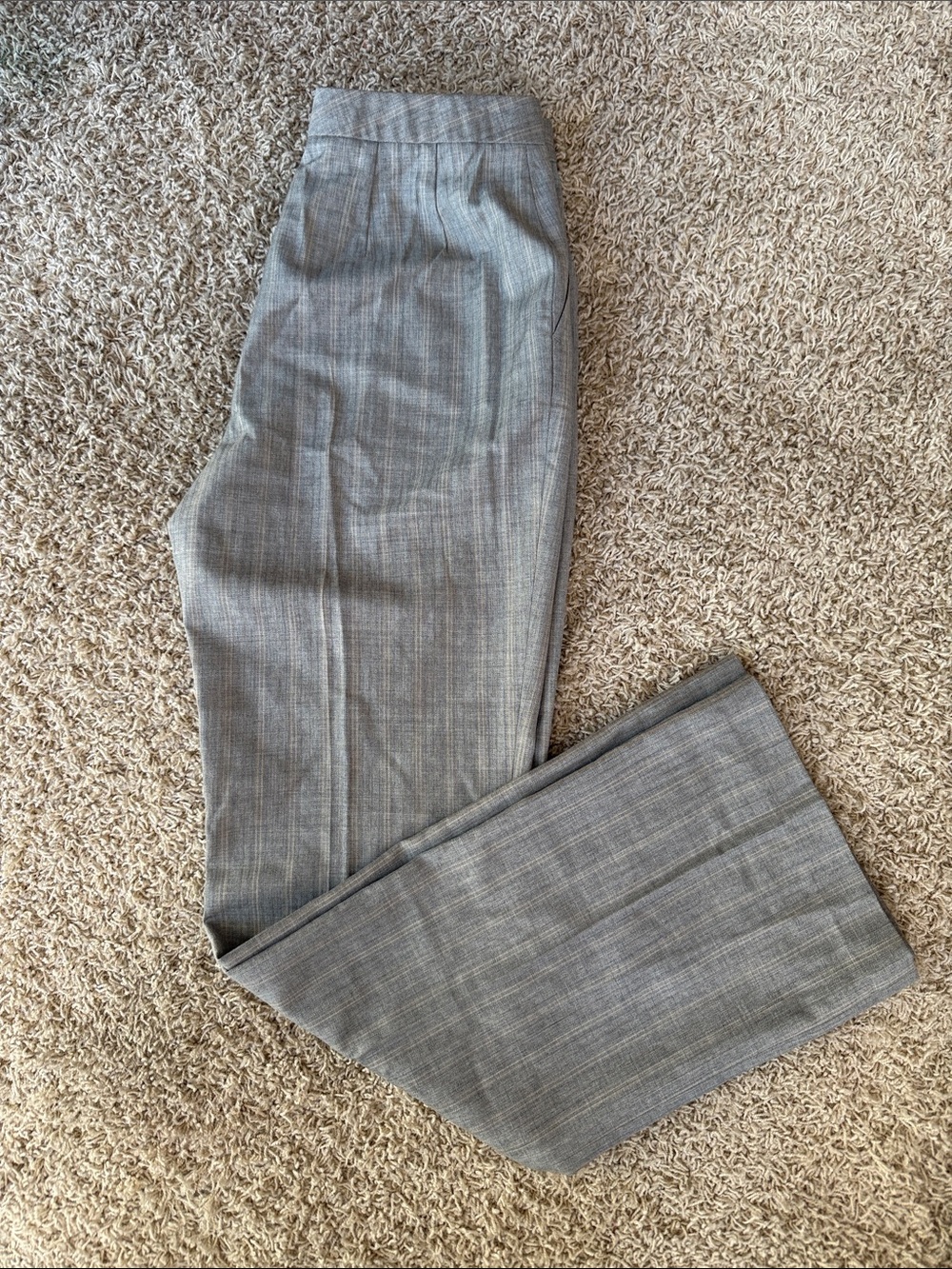 NWT Ellen Tracy Gray Pinstripe Dress Pants 8